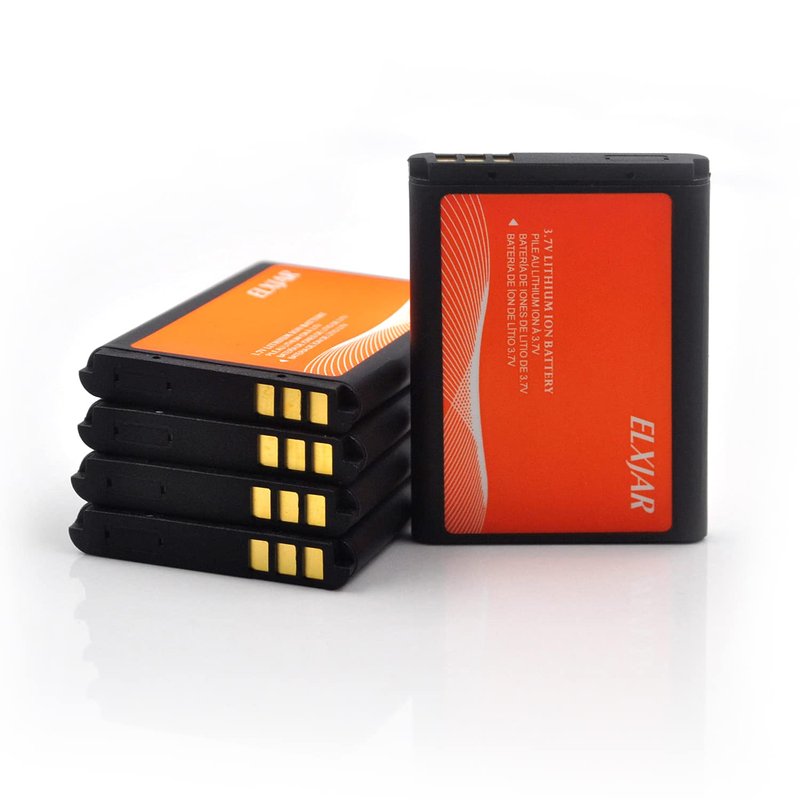 ROWSHEP (5-Pack) 3.7V 890mAh BL-5B Rechargeable Battery Replacement for 3220 3230 5070 5140 5200 5300 5500 6020 6021 6060 Radio Camera Electronic Device