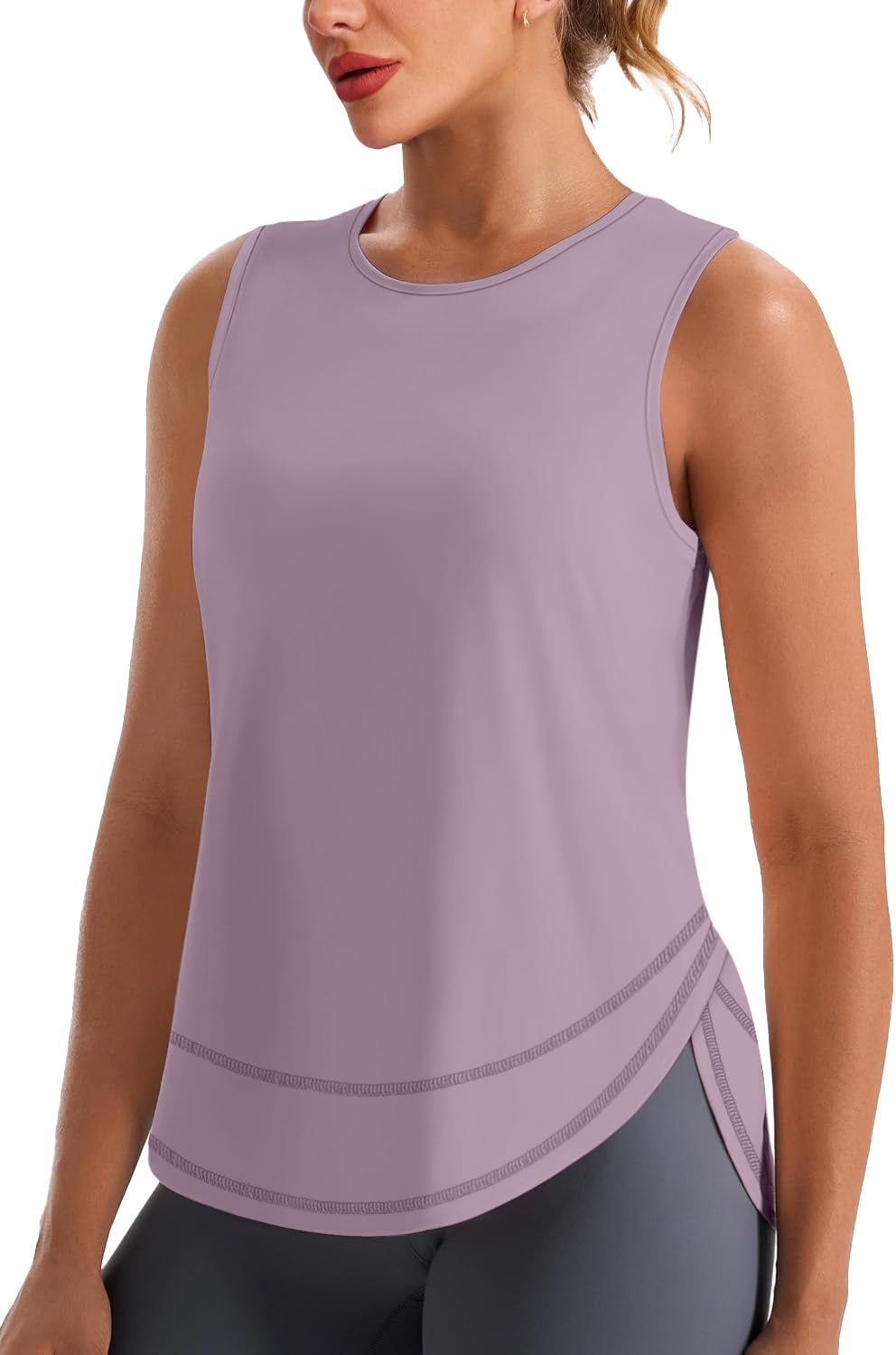 NIASHOT Womens Tank Tops Workout Tops Athletic Tank Tops for Women Gym Essentials Summer Outfits Racerback Tank Top Sleeveless Shirts Gym Clothes Tennis Hiking Shirts Pilates Outfits XL