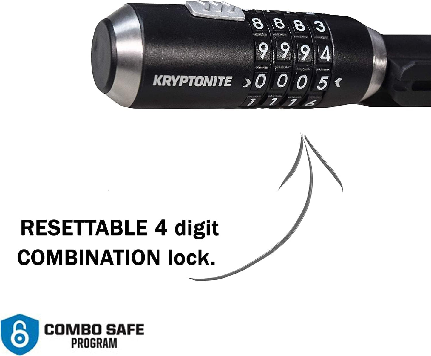 Kryptonite KryptoFlex Bike Lock Cable - Heavy Duty 12mm Thick Braided Steel | 2FT/6FT/10FT Lengths for Anti-Theft Security