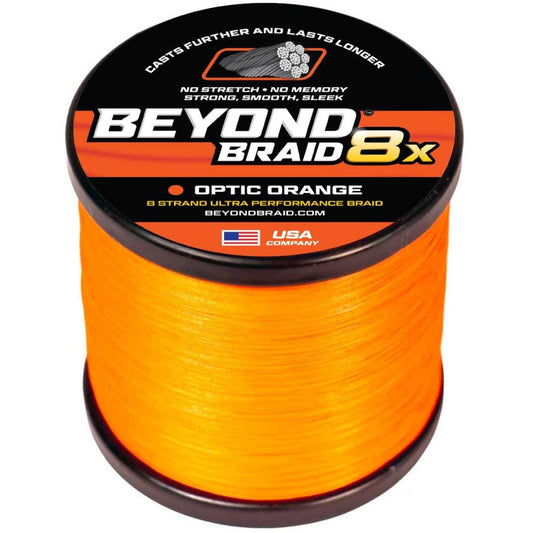 Beyond Braid Optic Orange 8X 300 Yards 8LB