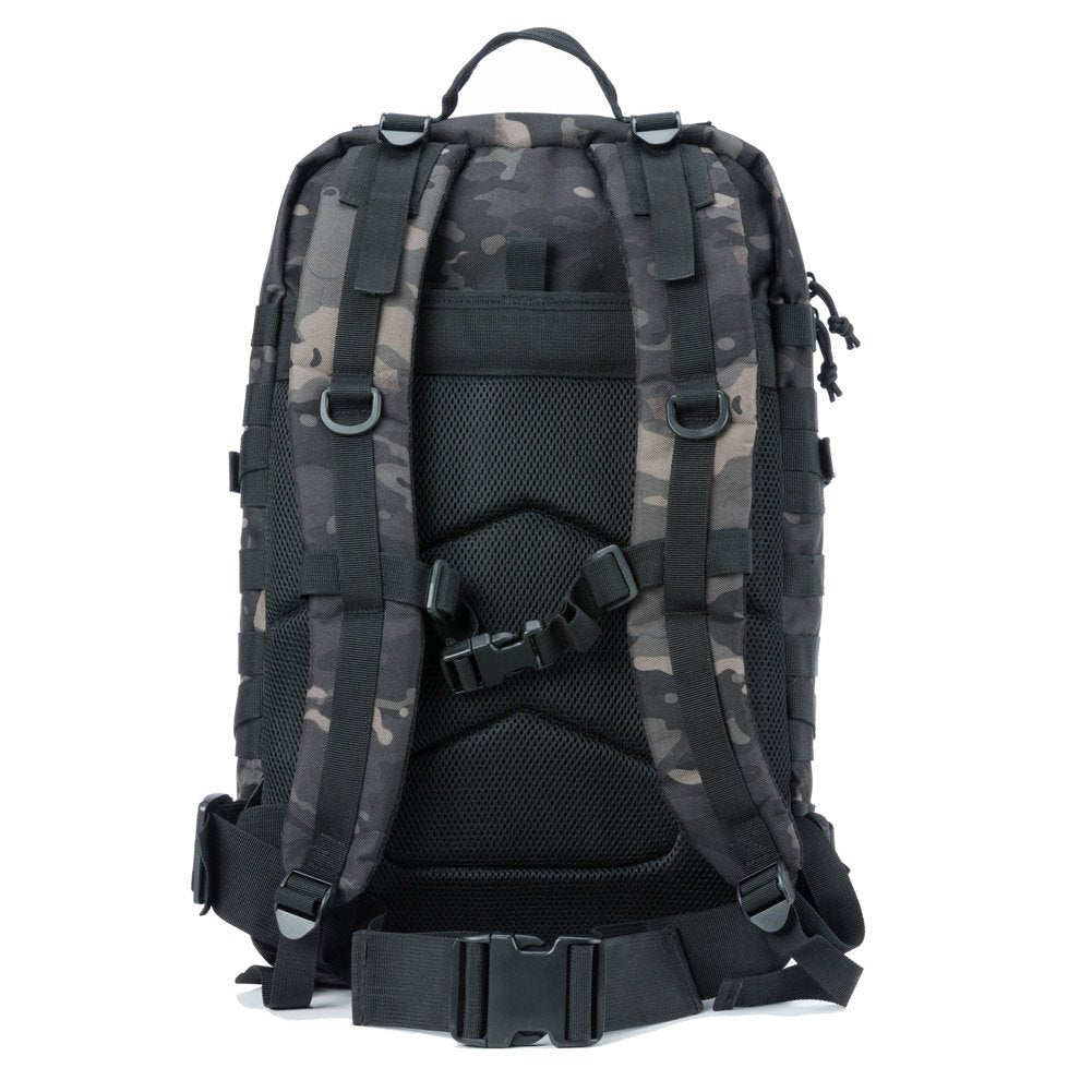 REEBOW GEAR Military Tactical Backpack Large Army 3 Day Assault Pack Molle Bag Backpacks (Black Camo)