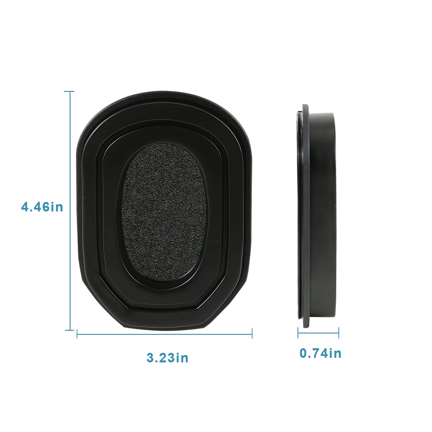 Gel Ear Pads for Walker's Razor Earmuffs Gel Seals Gel Ear Cushions Earcups Replacement Ear Pad for Shooting Ear Protection with Sealed Bottom Shell