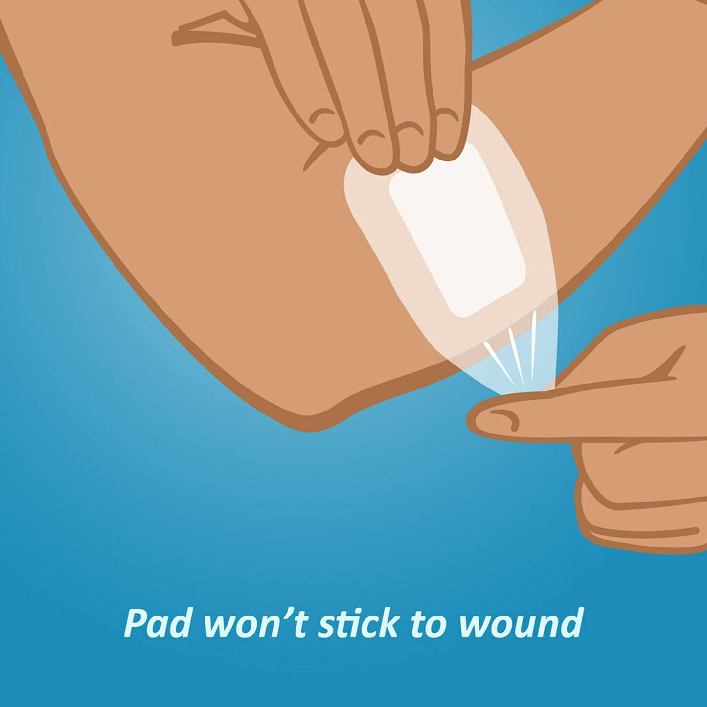 Nexcare Waterproof Adhesive Dressing W/ Pad 3.5' X 6 inches, 1 ct Package