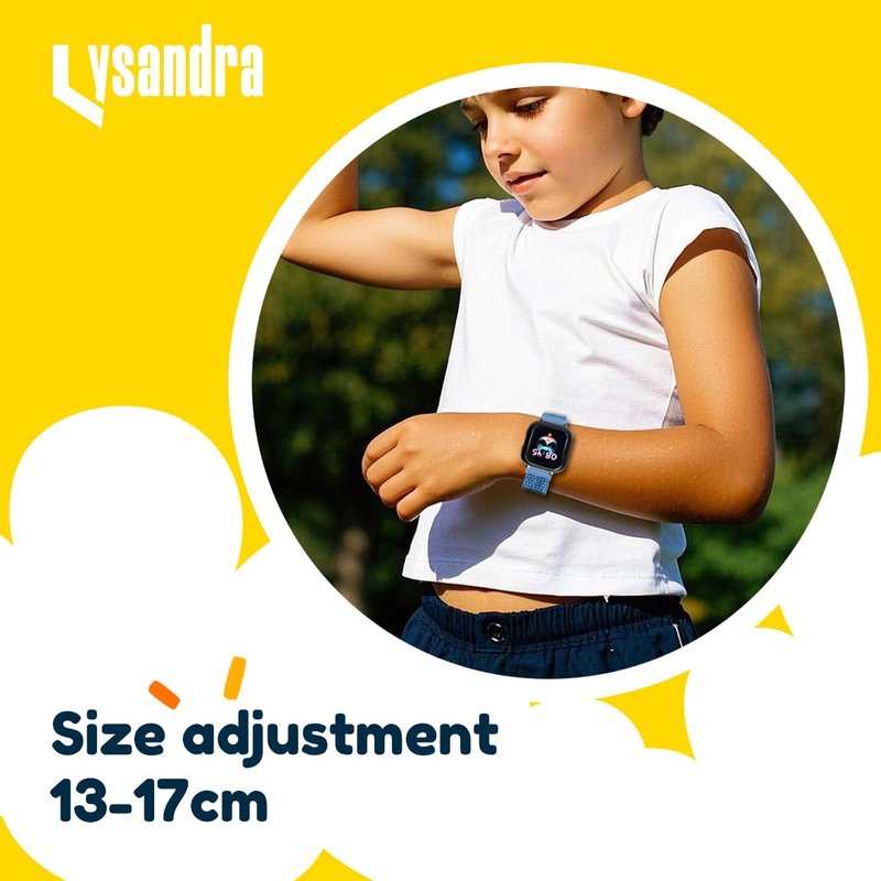 LYSANDRA 2 Pack Adjustable Nylon Watch Band, Quick Release Sport Loop Strap Compatible with Bark Watch 1.5 Inches (2 Pack-A)