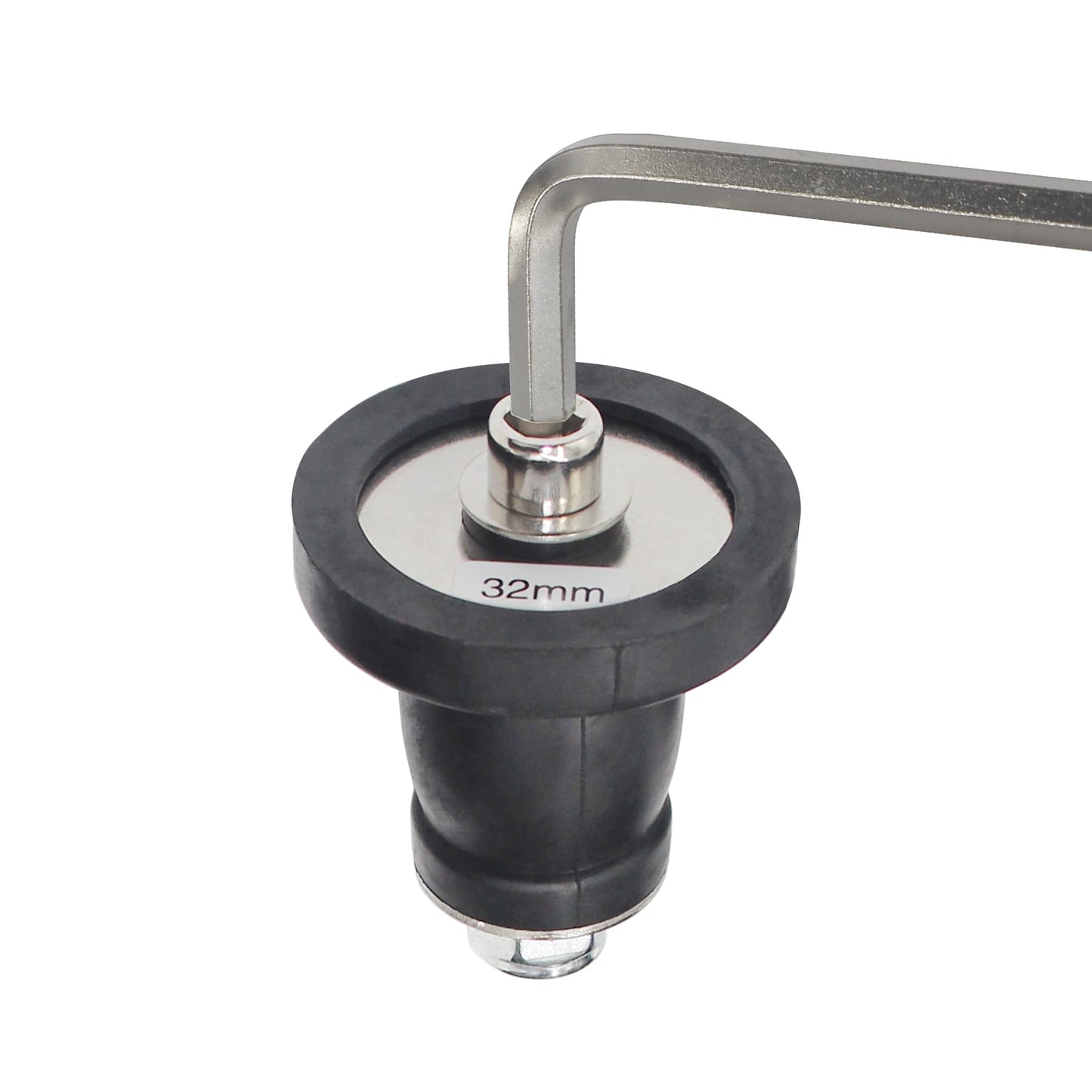 BOPOREAE Expandable Mechanical Seal, Cleanout Pipe Plug-Rubber Expansion Scupper Plug & Removable Stainless Steel Allen Wrench Handle, 1-5/16 to 1-9/16 in Sewer Cap Cover, Winterizing Pool Boat Plugs