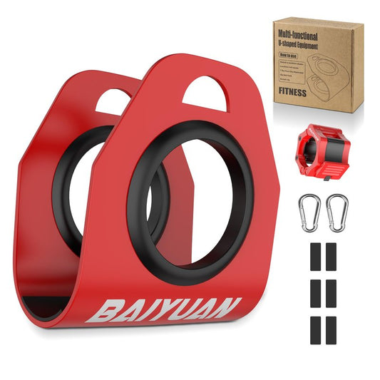 Home Gym Clips, Convert Dumbbells to Barbell, Turn Bars into Landmines, T-Bar Row with Any Grip, Hook Dumbbells on Dip Belts, Versatile Weightlifting Accessory for Olympic (1 Pcs)