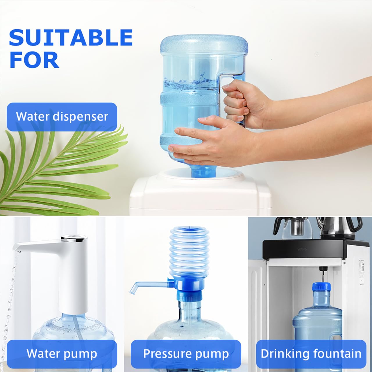 SEWACC Water Bottle 1.3 Gallon Water Containers Jug with Handle Large Reusable Motivational Jug for Camping Outdoor Sports Travel