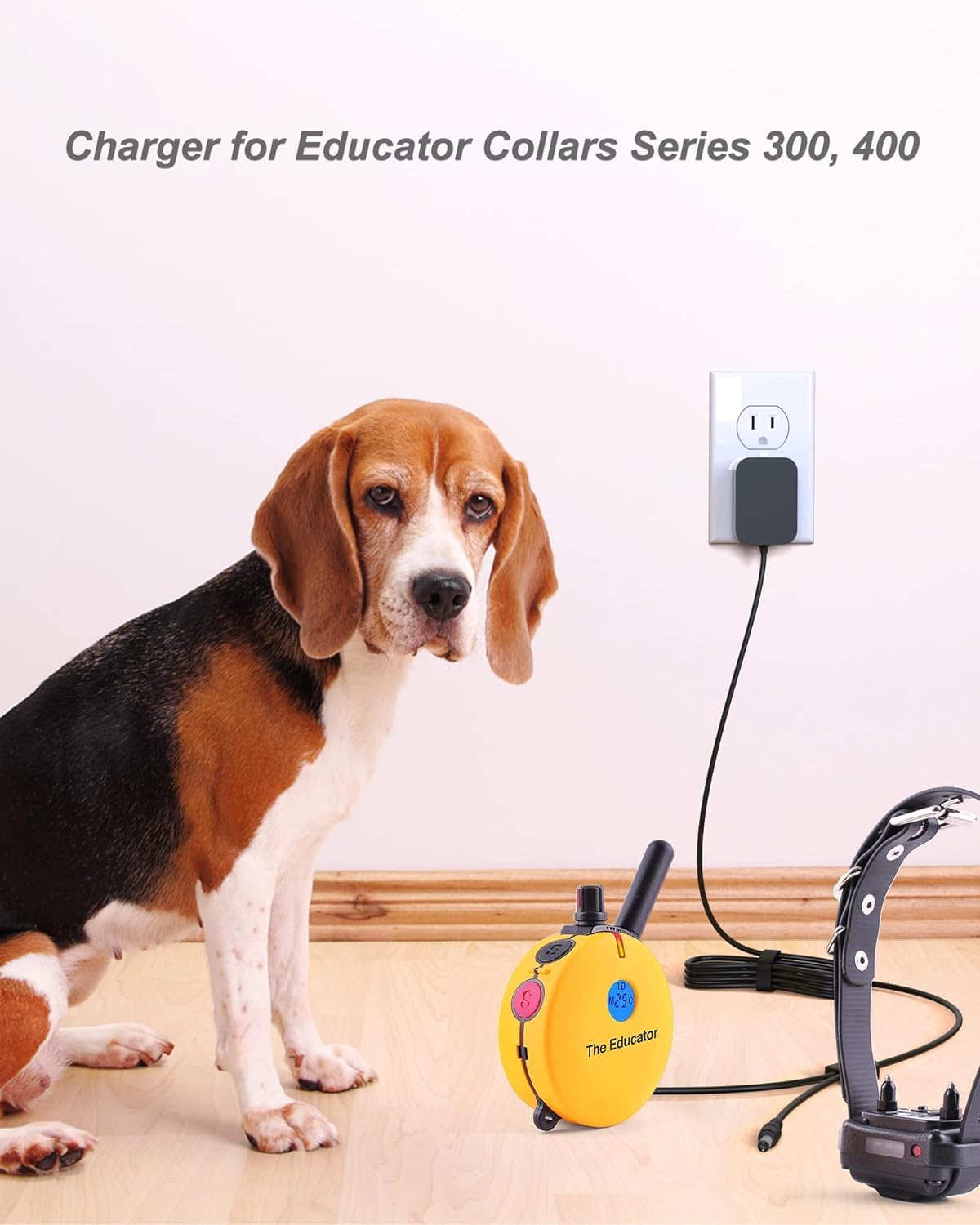 FGIEU Training Collars Charger Compatible with Mini Educator Series 300, 400, RX, FOB and BP-504 Barkless Training Collars.