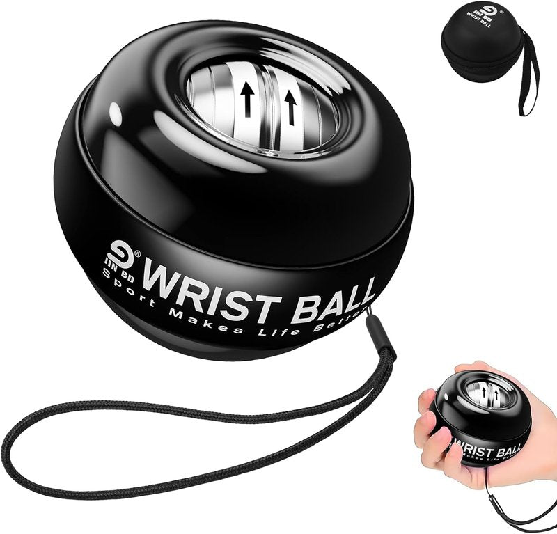 Gyro Ball Wrist Trainer - Auto-Start Forearm Exerciser for Strengthening Arms & Fingers | Durable Design