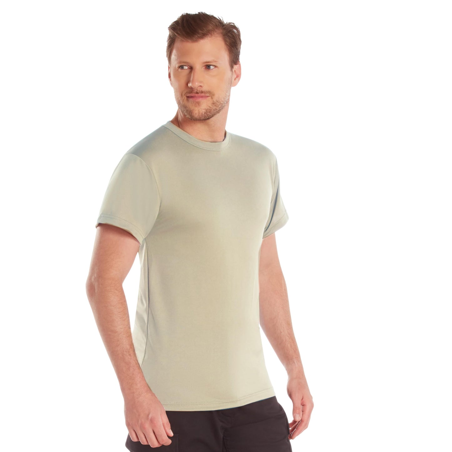 Rothco Quick Dry Moisture Wicking T-Shirt – Performance Gym Workout Tee Shirt, Desert Tan, 2XL