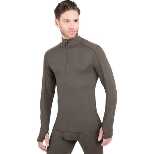 Terramar Men's Standard Thermolator Half Zip, Dark Loden, Large