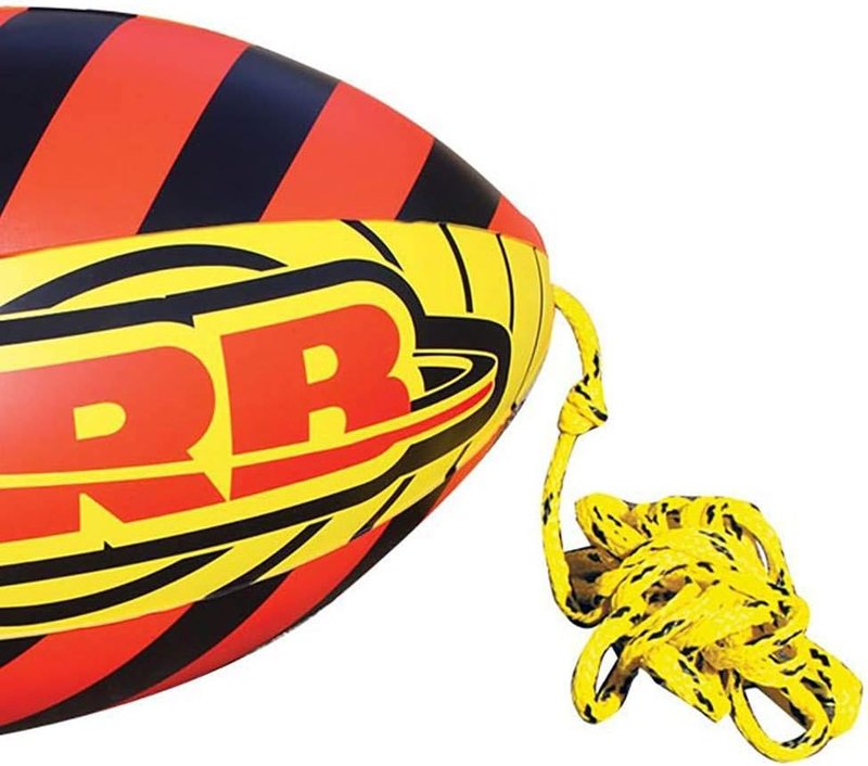 Airhead ORB Buzz Double Towable Tube - Water-Splash Reducing Design | 60 ft Rope, 4,100 lb Strength