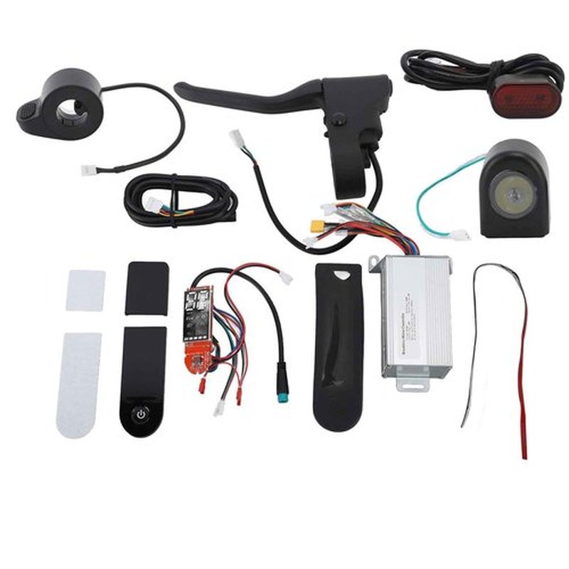 Electric Scooter Controller Kit, 36V 350W Controller Dashboard Display Thumb Throttle Brake Lever Headlight Tail Light, Electric Scooter Accessory for Daily Commute, Recreation, Sports