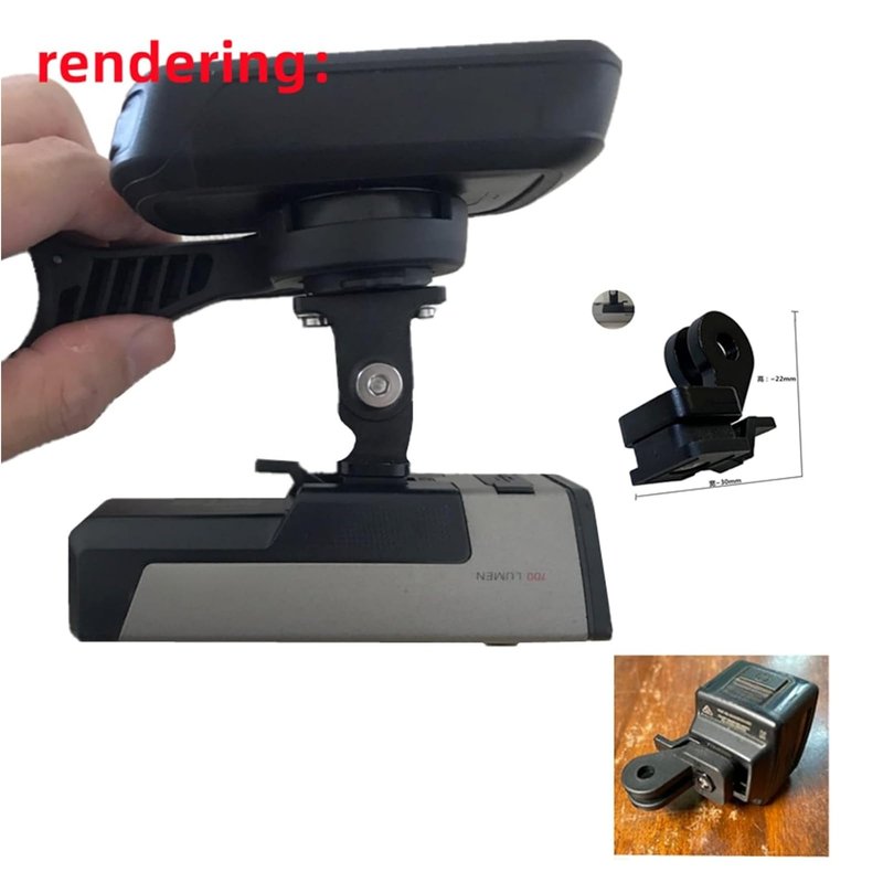 NELboNs Bike Light Adapter Mount Compatible with T rek Bontrager Lights,Flashlight Mount Use for Bicycle GPS Computer Bracket,Headlight Adapter for Cycling