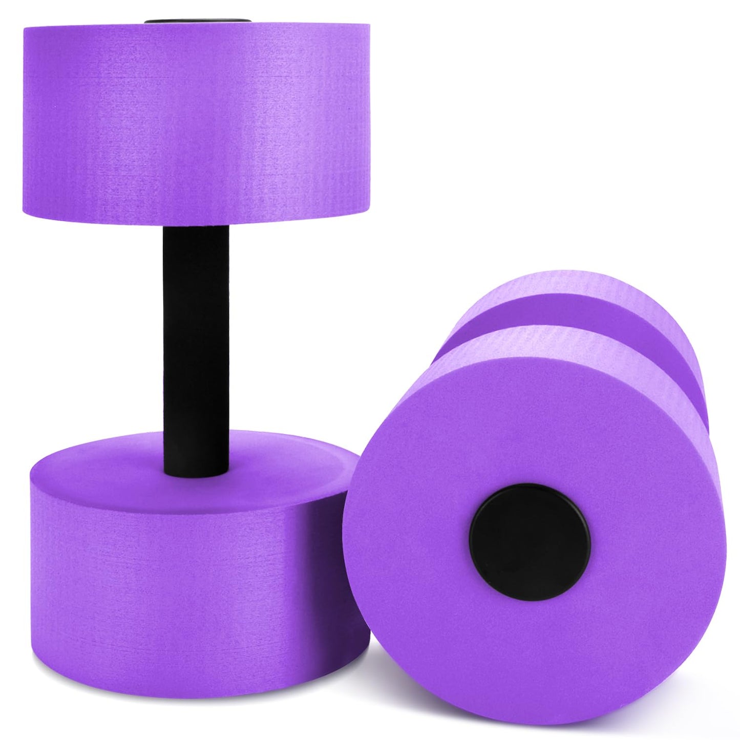 Aquatic Exercise Dumbbells, Water Weights Dumbbell, 2Pcs EVA Foam for Aerobics Workouts, Pool Weights Dumbbells Fitness Set, Water Aerobics Aqua Fitness Barbells Equipment for Weight Loss