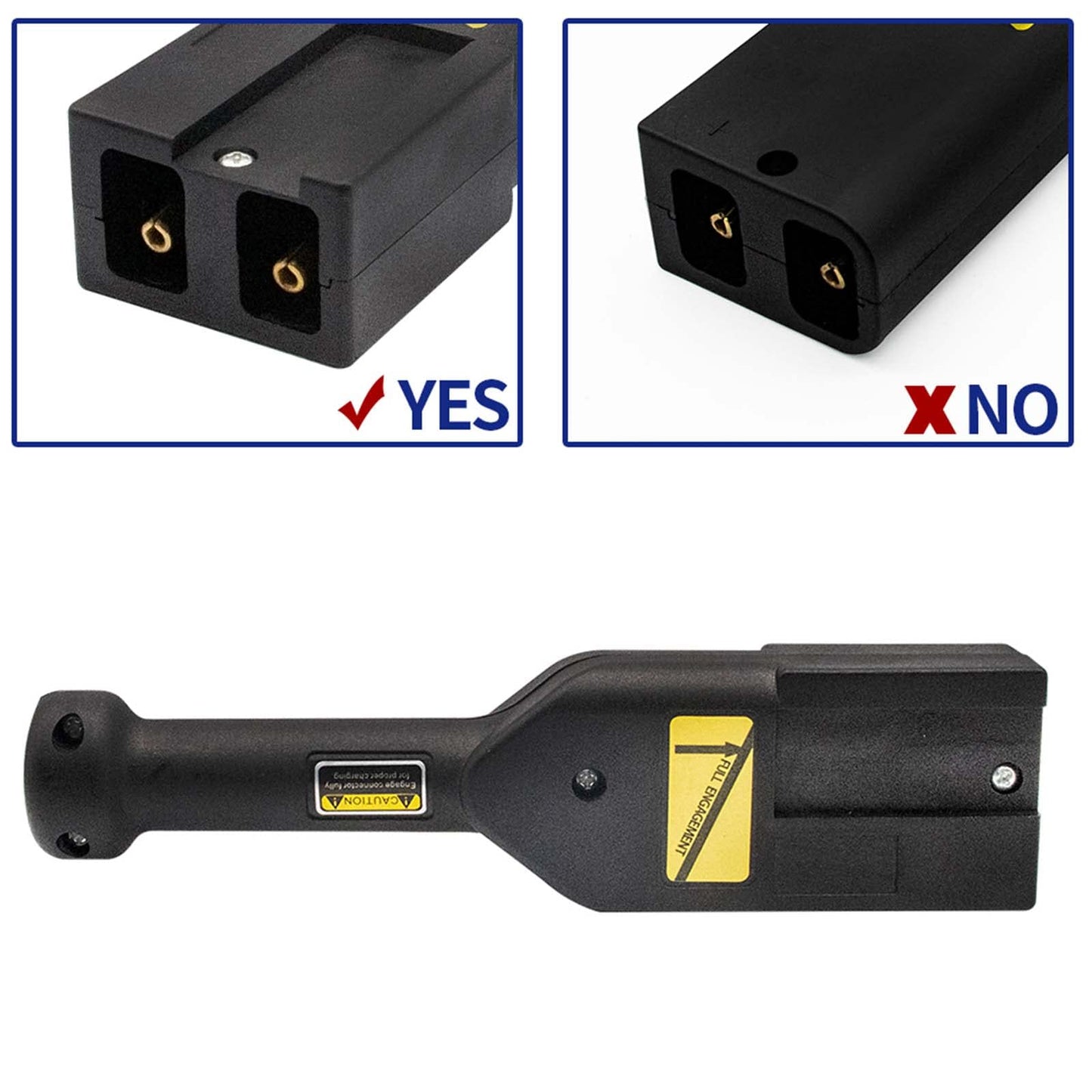 Panglong EZGO 48V Powerwise Charger Plug Dc Rectangular Style Plug Handle for Golf Cart -73051G20