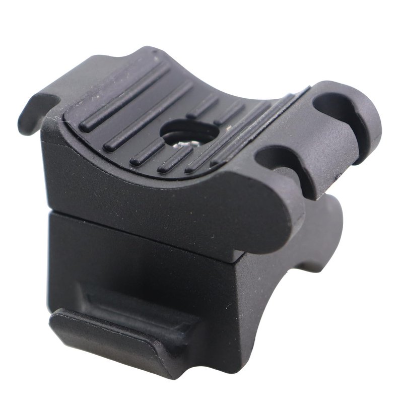 CTWHA 360 Degree Rotation Thickened Non Slip Black Universal Bicycle Flashlight Holder Height 39mm ABS Silicone Lighting Bracket Accessories