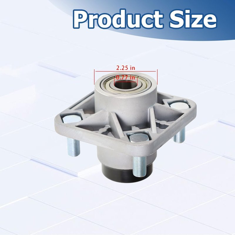 WFLNHB 2 Pack Front Wheel Hub Assembly with Bearings Replacement for Club Car Precedent Ds 2003.5+ 102357701