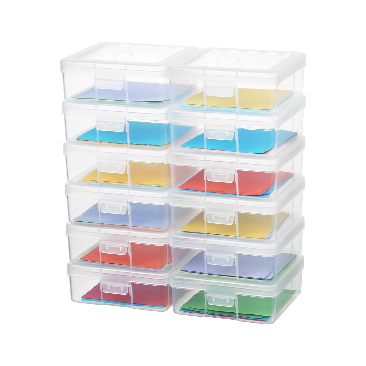novelinks Plastic Small Storage Containers with Lids for Organizing