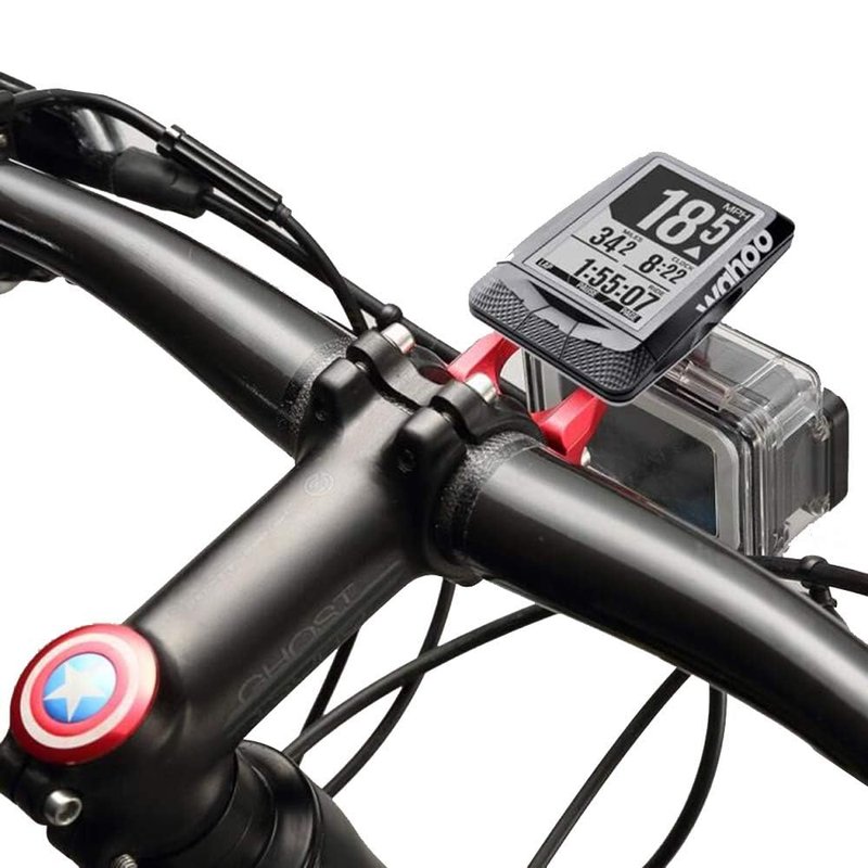 Panmout Out Front Combo Extended Mount for Wahoo Elemnt Bolt and Mini, Bike Light Adapter
