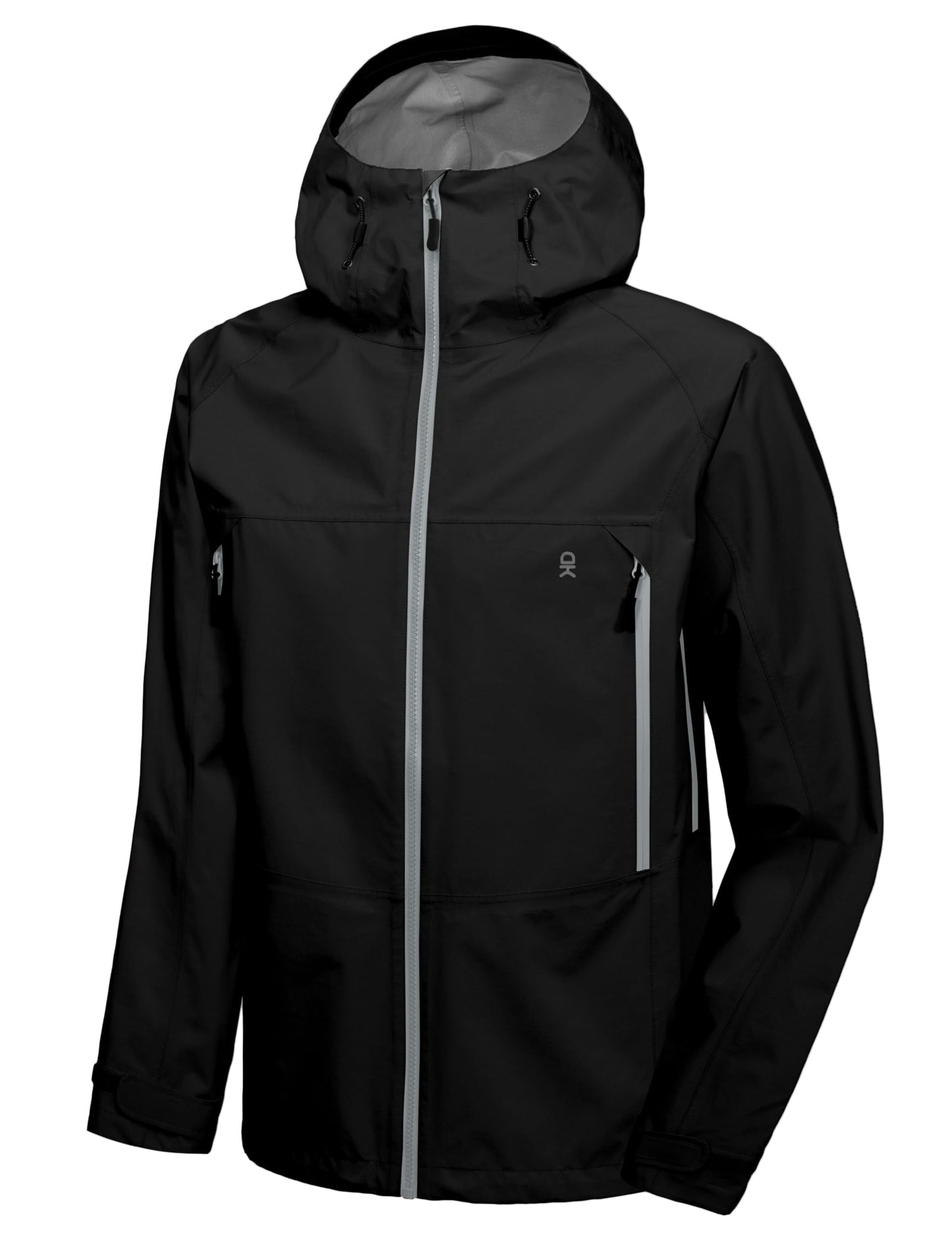 Little Donkey Andy Men's Waterproof Outdoor Hard Shell Breathable Jacket Travelling Sports Coat Black S