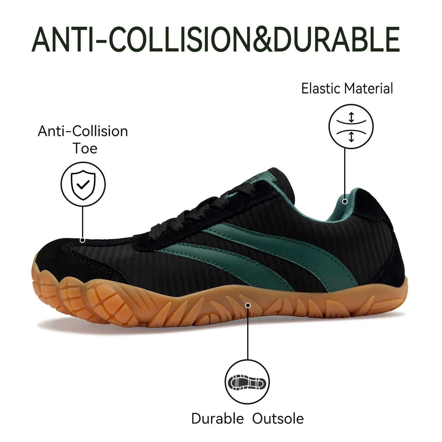 Barefoot Shoes Women Casual Sneakers,Wide Toe Box Shoes Women Zero Drop Barefoot Shoe Men,Minimalist Trail Running Shoe,Non-Slip Lightweight Breathable Comfortable Fashion Walking Hiking Shoes Unisex