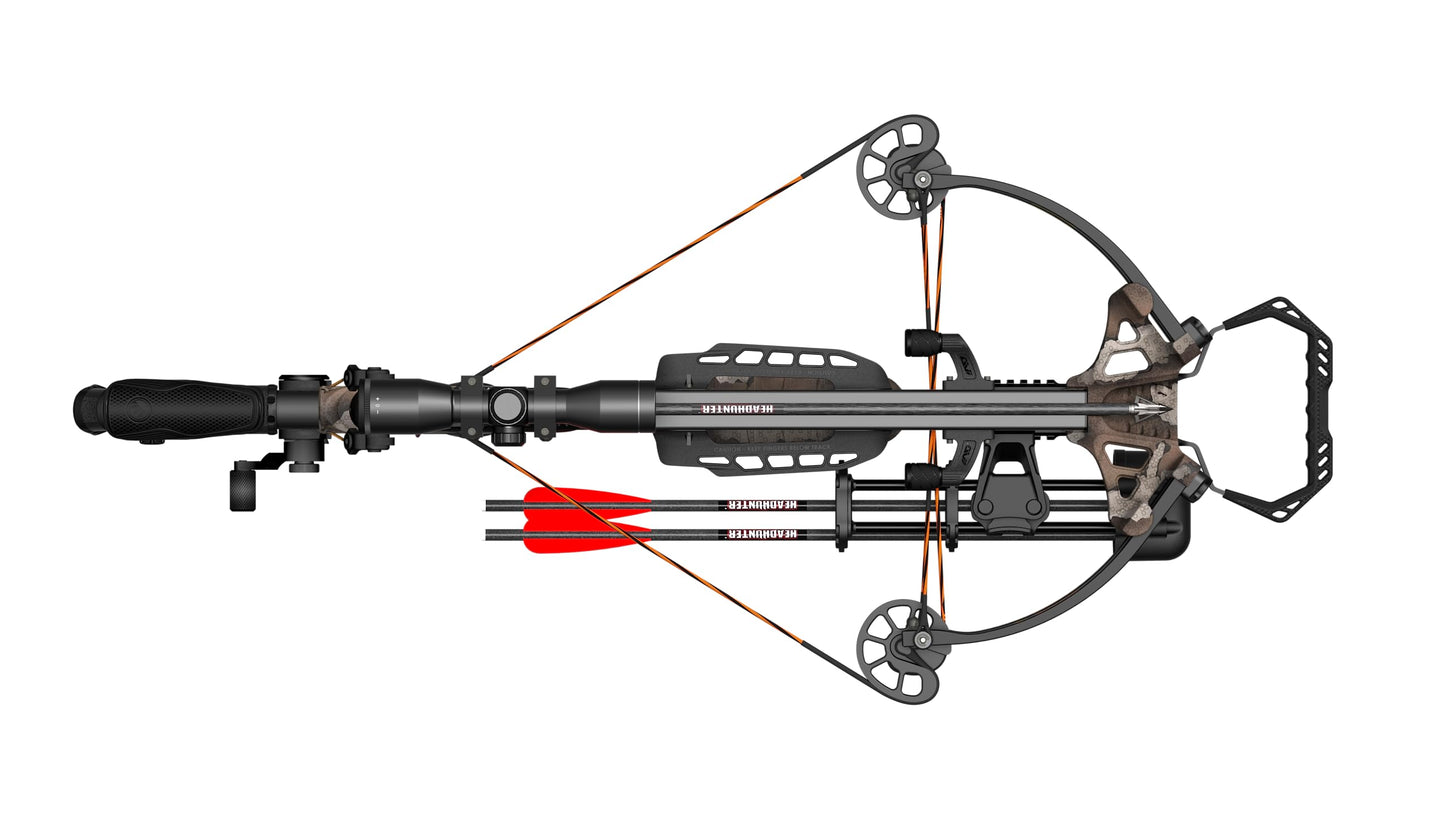 Barnett Explorer XP400 Crossbow Package, with 2 Carbon Arrows, Lightweight Quiver, with Crank Cocking Device, Strike