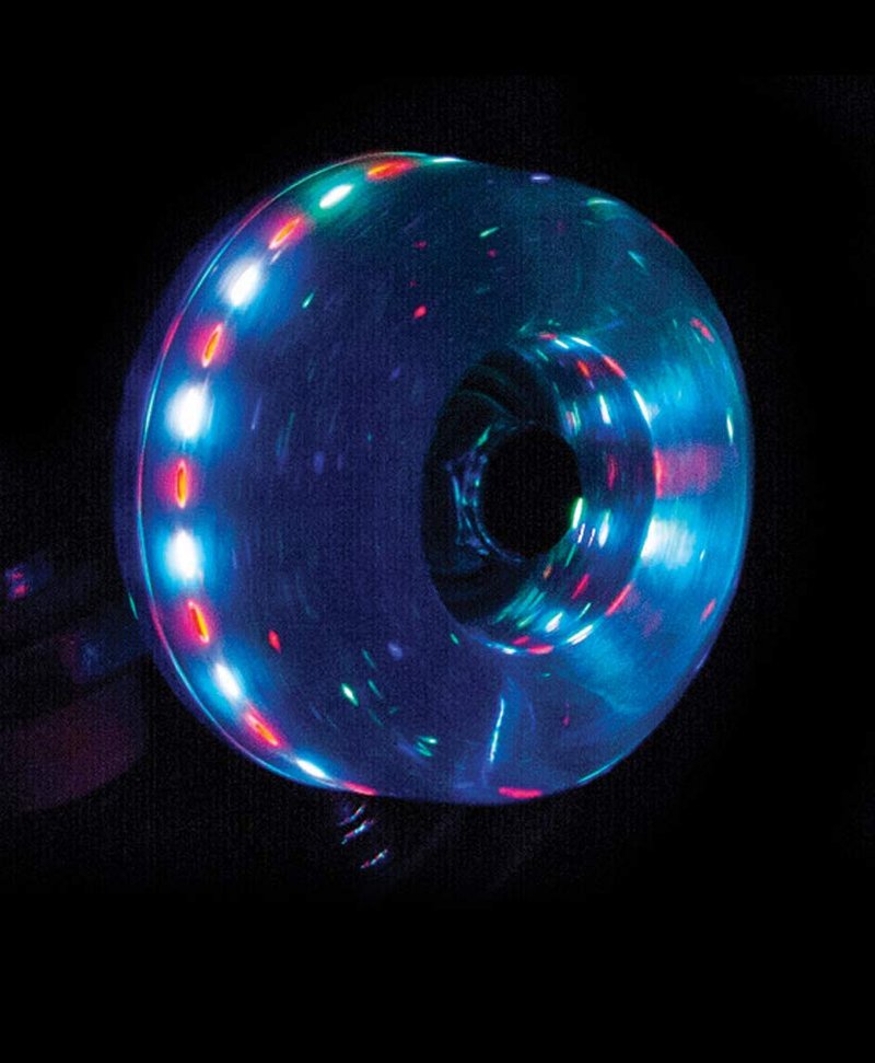 Rio Roller Light Up Wheels, Unisex Adult, Unisex-Adult, RIO535_S_Azul (Glitter), Glittery Blue, Small
