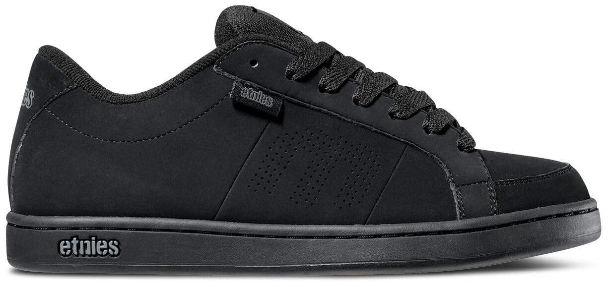 Etnies Kingpin - Classic Skate Heritage Fashion Style with on-Trend Puffy Look, Reinforced Cupsole - Black/Black - 10.5