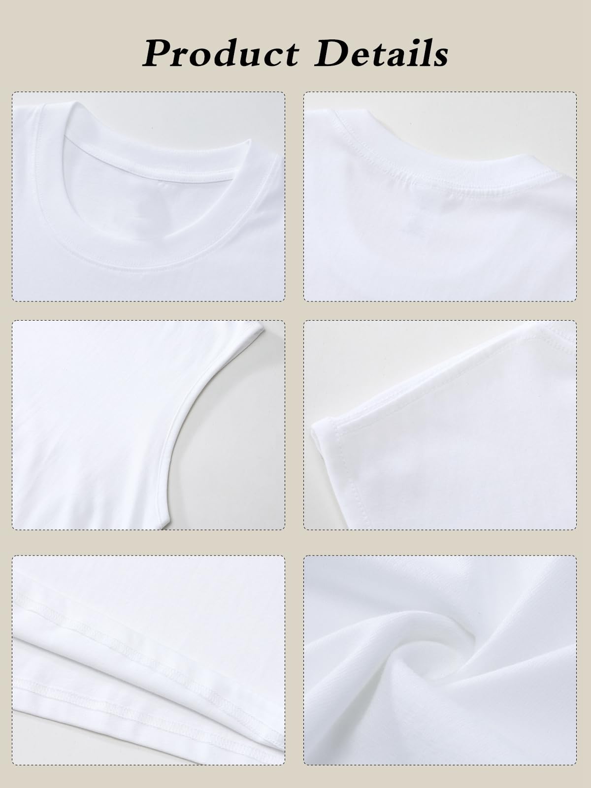 SnowElve Mens Workout Tank Tops Sleeveless Tee Shirts Men Muscle Shirt Gym Cotton T Shirts Running Beach Loose Fit Tee（A-White,S
