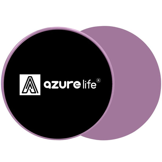 A AZURELIFE Exercise Core Sliders, Dual Sided Exercise Gliding Discs Use on Carpet or Hardwood Floors, Light and Portable, Perfect for Abdominal&Core Workouts