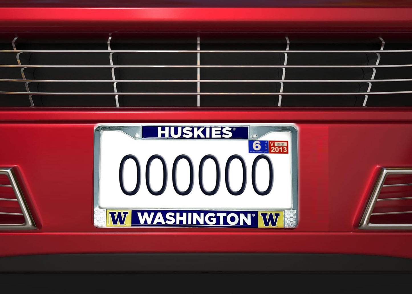 Decorvo Washington License Plate Frame - University of Washington Huskies Car Truck Accessory