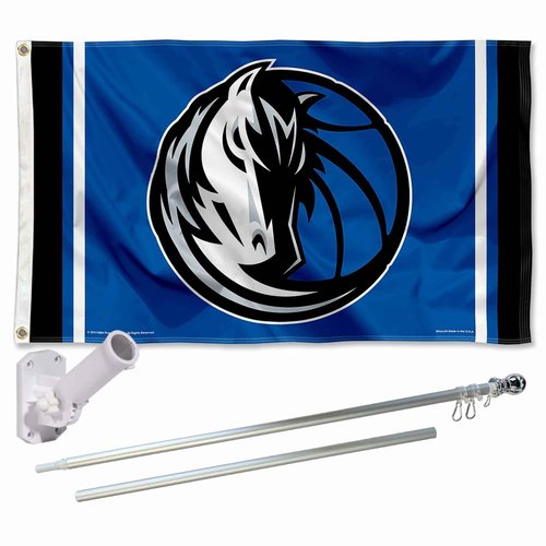 Dallas Mavericks Flag Pole and Bracket Set