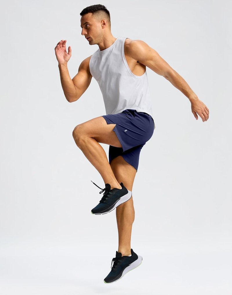 Men's Running Shorts - Quick Dry Athletic Shorts with Zipper Pockets | 9"/7"/5" Sizes for Gym & Basketball