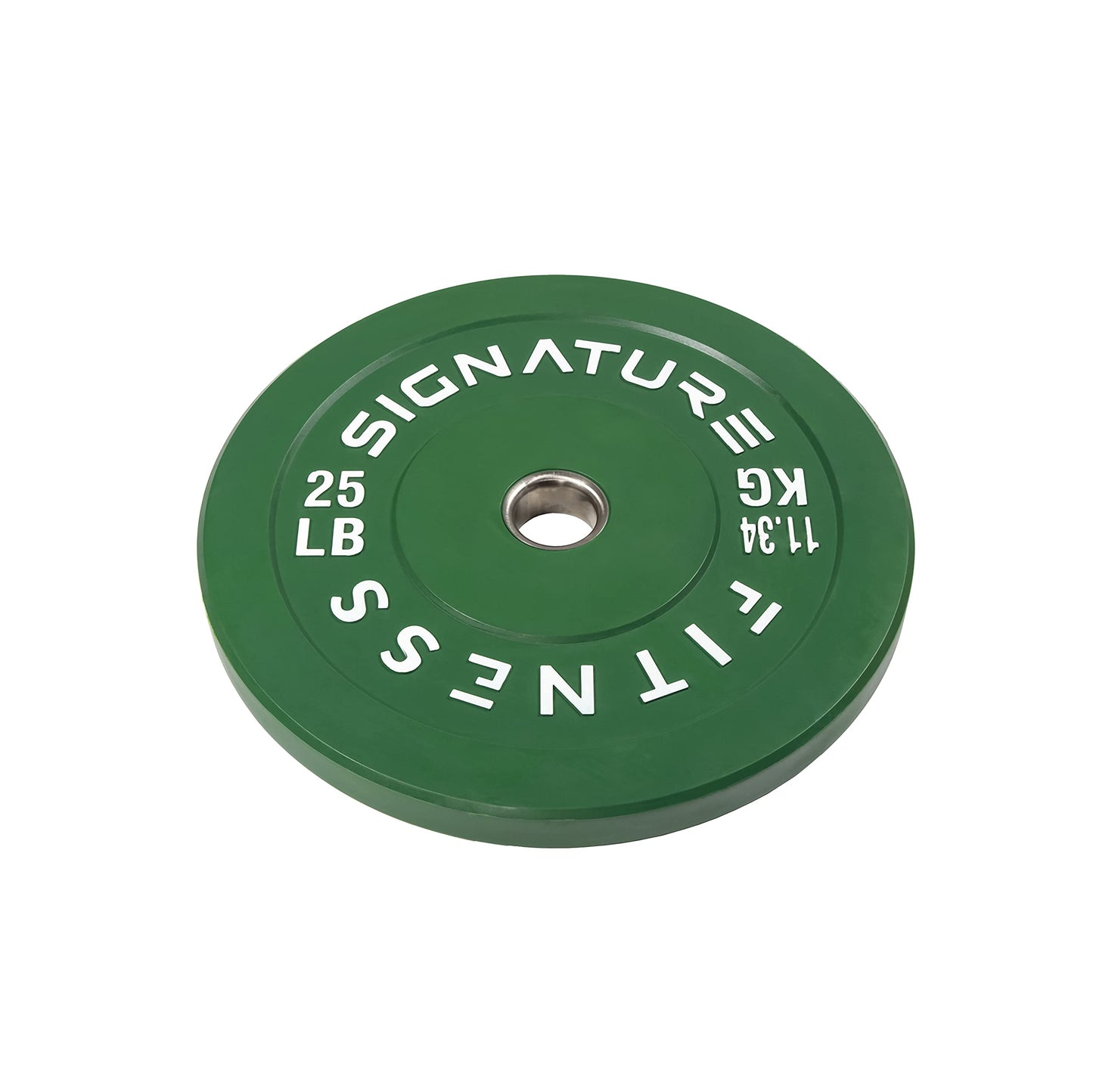 Signature Fitness 2" Olympic Bumper Plate Weight Plates with Steel Hub, 25LB Single, Colored