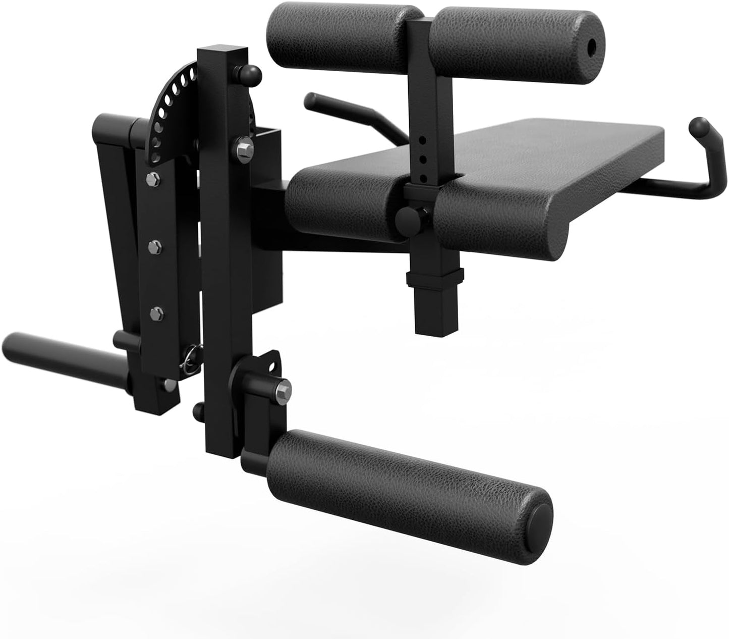 Mikolo Leg Curl & Extension Attachment - Power Cage Rack Accessory for Home Gym | 3" x 3" Compatibility