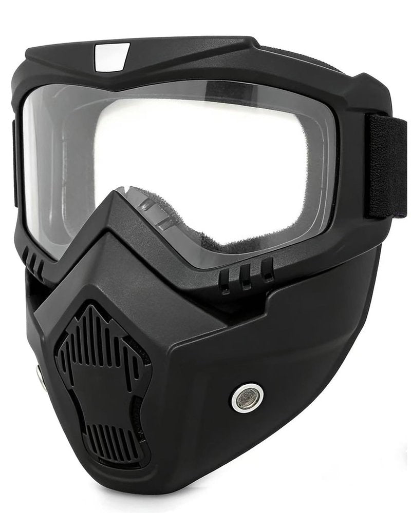 YUNGLIDE Paintball Goggles Airsoft Goggles Tactical Gear Suitable Paintball Shooting Skiing Cycling Goggles Full Face Mask(Clear)