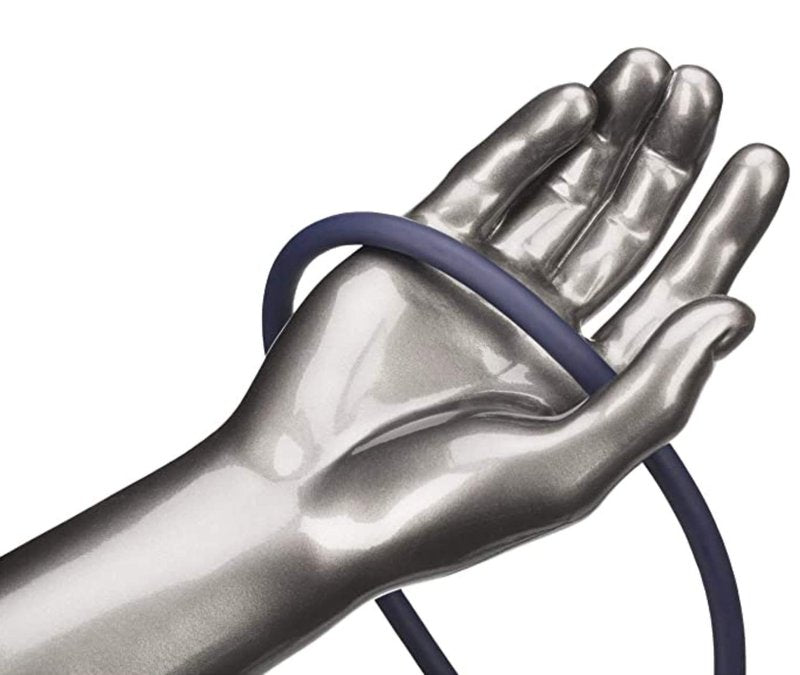 THERABAND Resistance Tubes, Professional Latex Elastic Tubing For Full Body, Core Exercise, Physical Therapy, Lower Pilates, At-Home Workout, & Rehab, 25 Foot, Blue, Extra Heavy, Intermediate Level 2