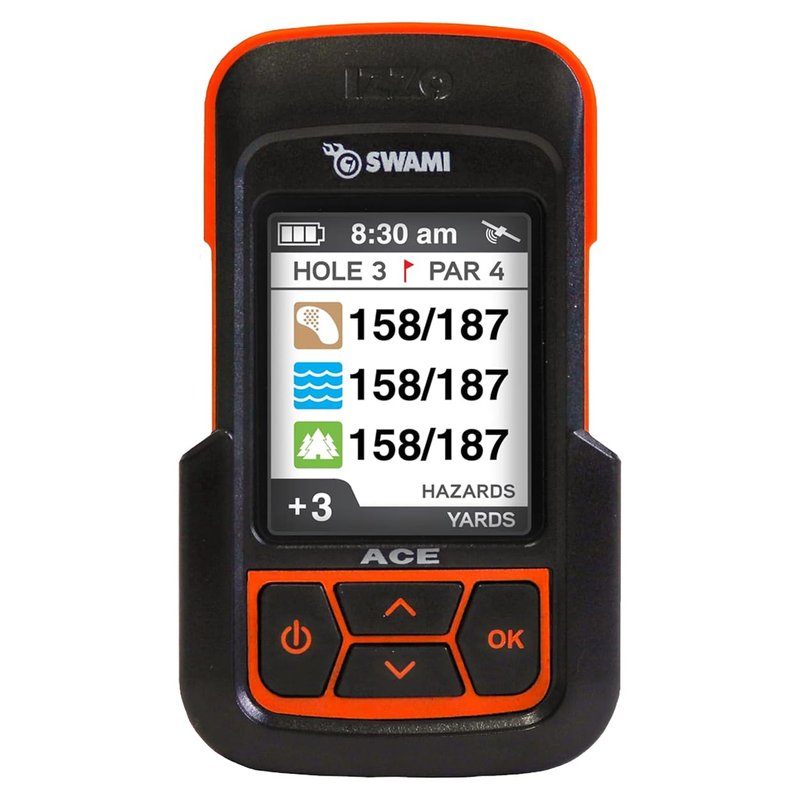 Izzo Golf Swami Ace Handheld Golf GPS Rangefinder - Orange