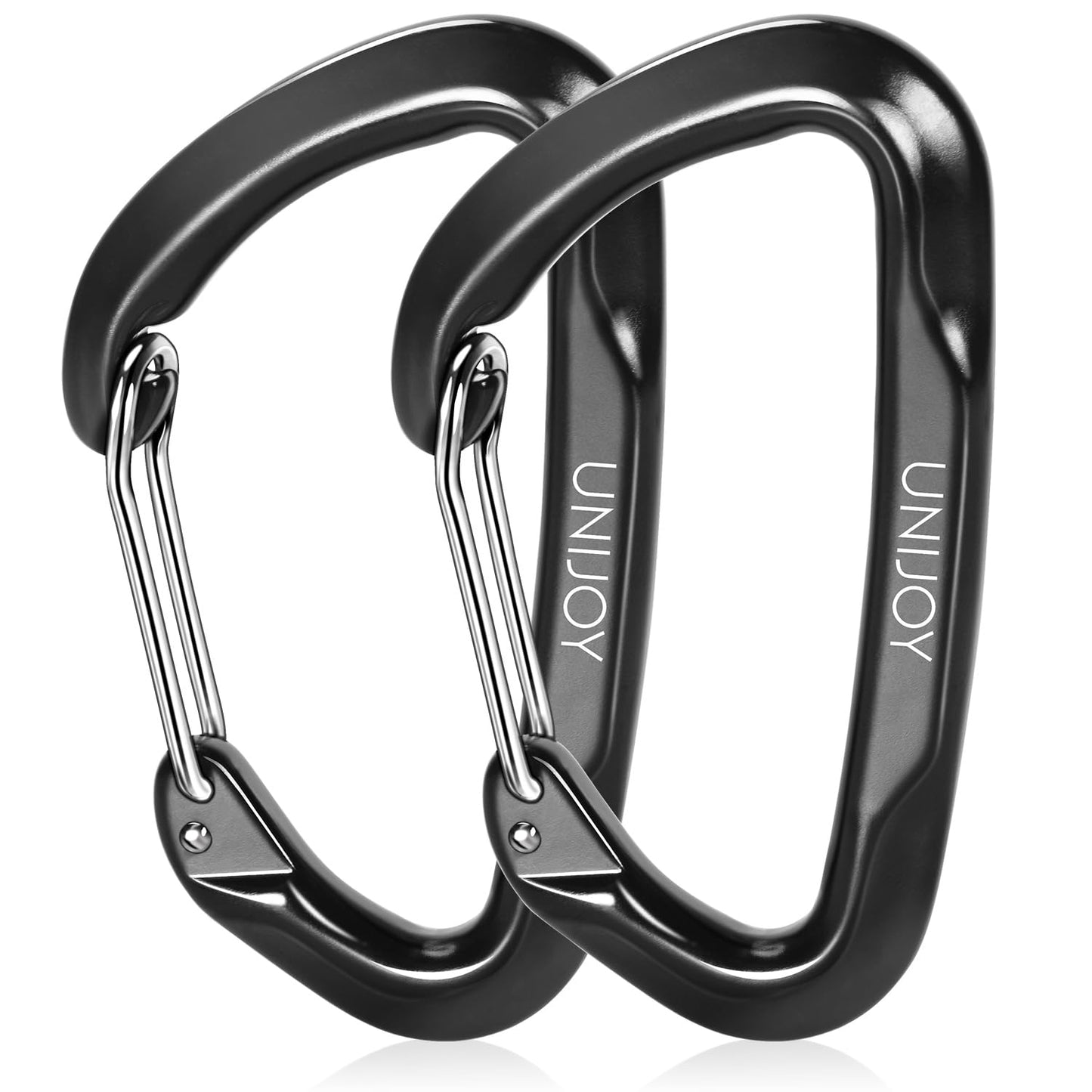 Large Carabiner Clips Heavy Duty - Unijoy 18KN (4046 lbs) Lightweight Caribiniers Keychain - Strong D-Ring Caribeaner for Hammock Outdoor Camping Hiking Keys Dog Leash