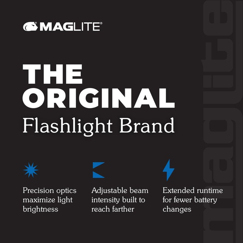 Maglite ML50LX 2-Cell C LED Flashlight, Adjustable Beam, Water-Resistant, Multiple Light Modes, Long Runtime, Tactical-Style Grip – Foliage Green