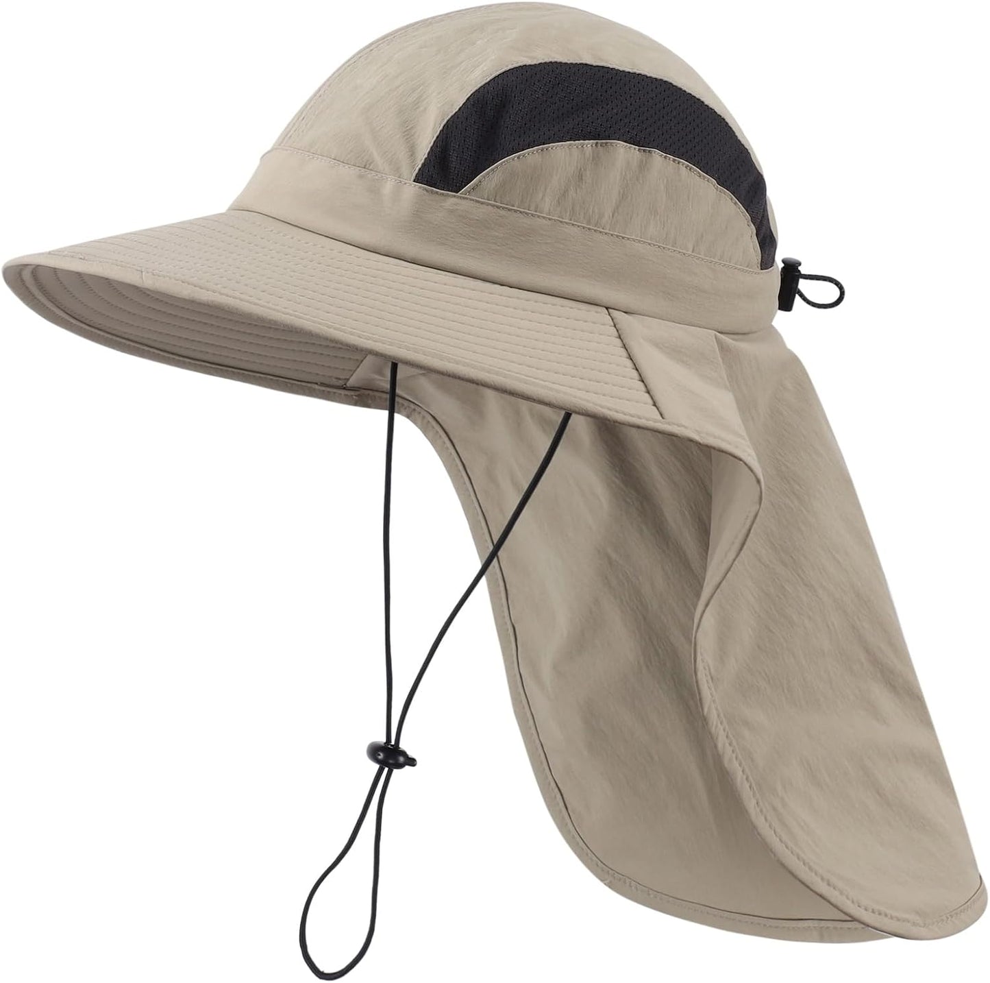 UPF 50+ Sun Hats for Men & Women - Wide Brim Fishing Hat with Neck Flap & UV Protection | Safari Bucket Hat