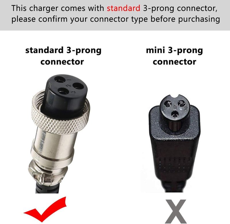 24V(29.4V max) Charger for Razor MX350 Charger Scooter, Crazy Cart, Dirt Quad ATV, Pocket Mod, Motorcycle, MX400 Dirt Rocket, E300, E200, E100, Moped, Go Kart Battery Cargador