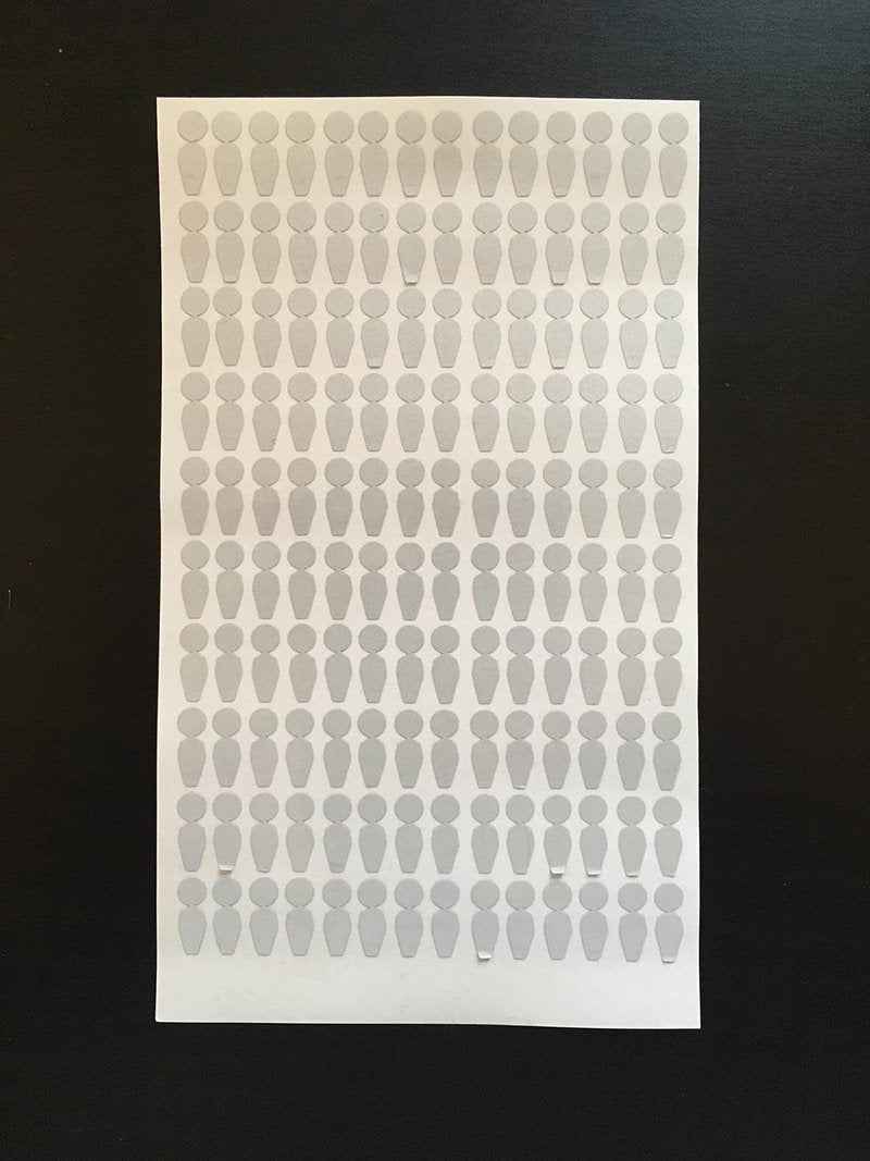 Floordrobe Clothing Reflective Dot Stickers for Golf Launch Monitors (140)