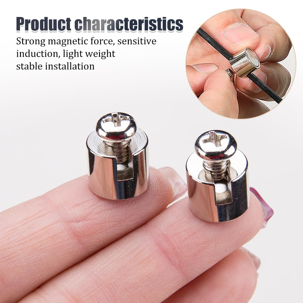 WSDMAVIS 4Pcs Universal Magnetic Bike Speedometer Highly Sensitive Speed Counting Sensor Magnet Stopwatch for Bicycles Bike Computer Odometer for All Cyclists