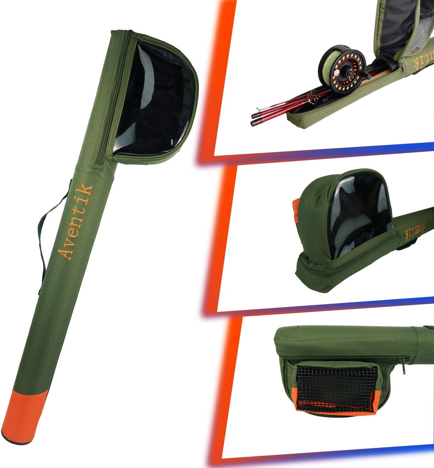 Aventik Extreme Fly Fishing Combo Kit 0/1/2/3/4/5/6 Weight Starter Fly Fishing Rod and Reel Kit Outfit with One Travel Case(9'0'' LW7/8 Fly Rod Kit)