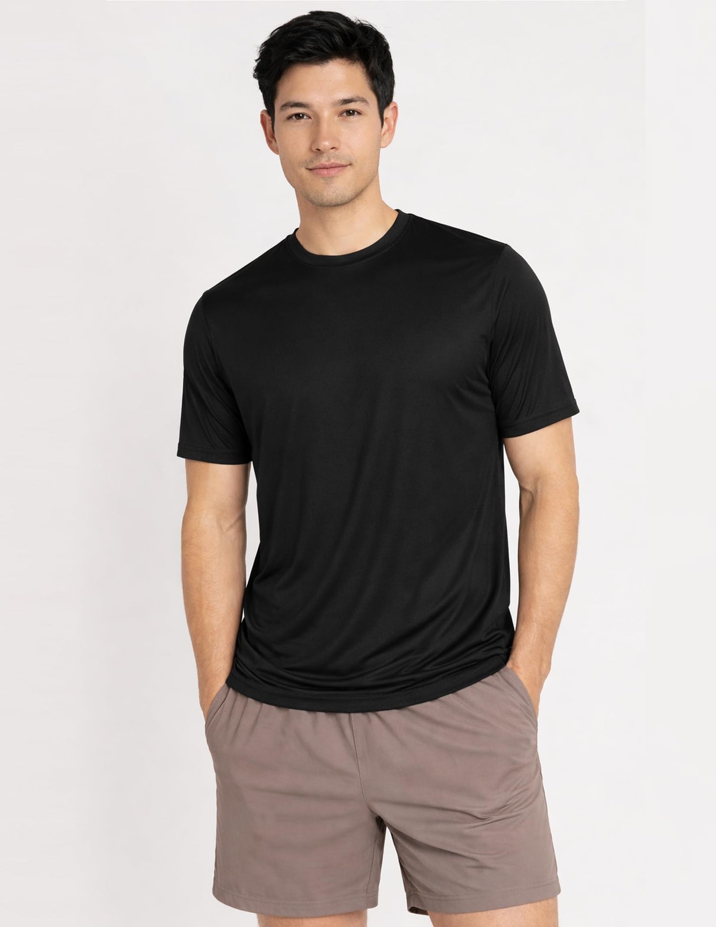5 Pack Men’s Active Quick Dry Crew Neck T Shirts | Athletic Running Gym Workout Short Sleeve Tee Tops Bulk (Edition 7, 5X-Large)