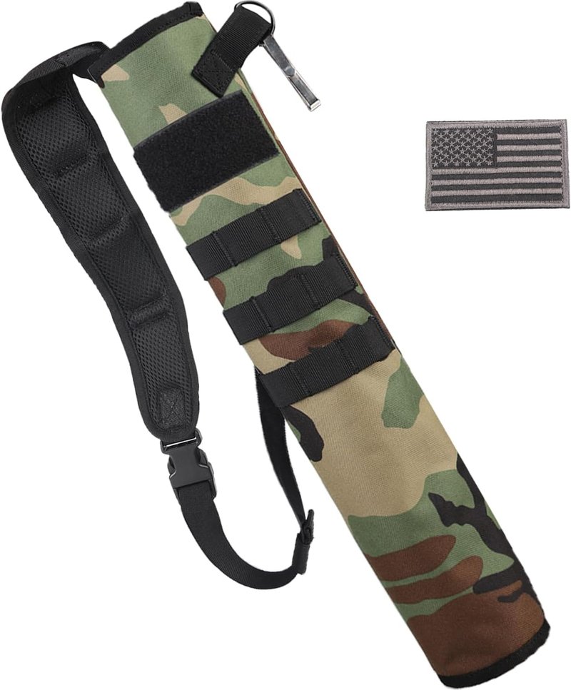 Lightweight Back Arrow Quiver - Dual Use Foldable Compact Hip Bag for Target Shooting | Molle System