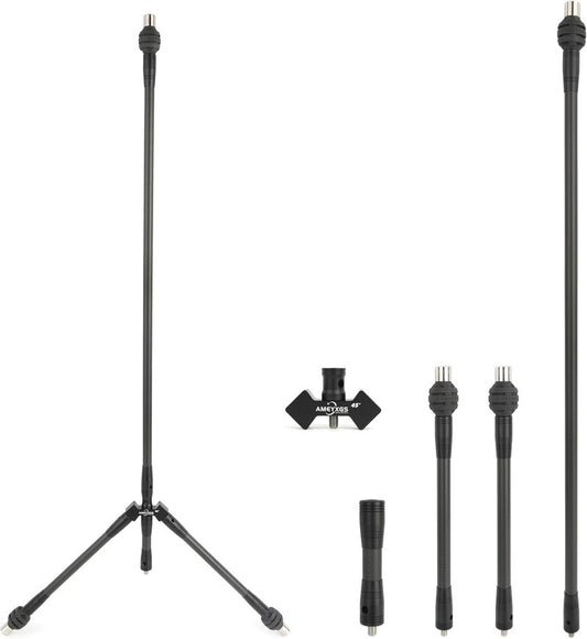Archery Bow Stabilizer Set - 3K Carbon Balance Bar with Rubber Weights | 4-30 Inch Options for Recurve & Compound Bows