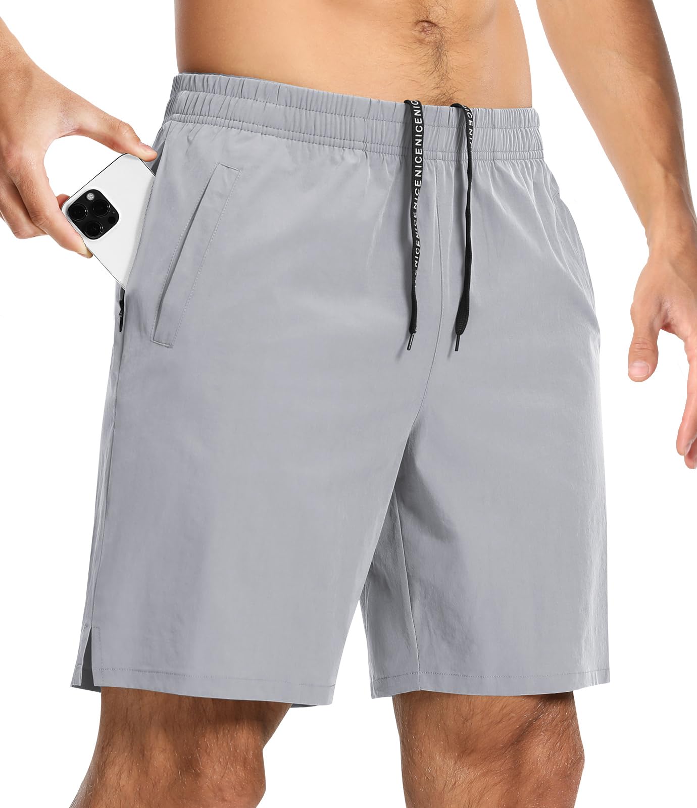 CANGHPGIN Mens Workout Athletic Shorts 7 inch Inseam Quick Dry Running Shorts Men Lightweight Sports Gym Shorts with Pockets